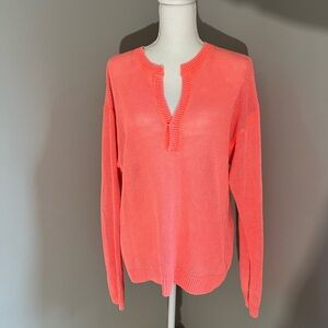 J Crew Black label 100% Linen oversized beach sweater